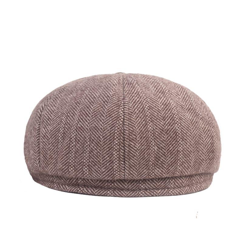 Dover Men's Herringbone Newsboy Cap with Earflaps – view 9