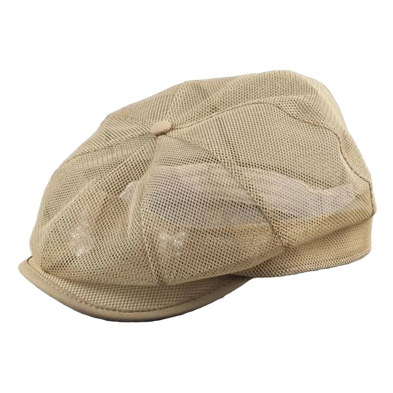 Downtown Men's Summer Mesh Newsboy Cap – view 1