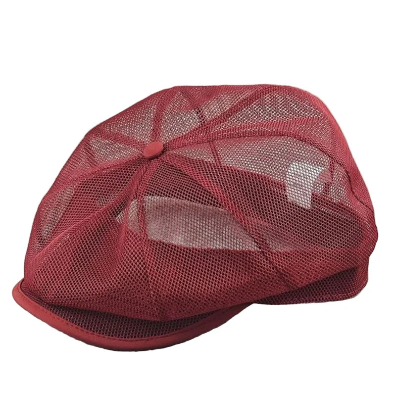 Downtown Men's Summer Mesh Newsboy Cap – view 3