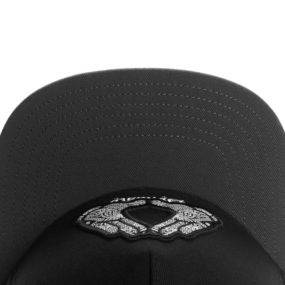 Dynasty Men's Cotton Snapback Baseball Cap in Black – view 5