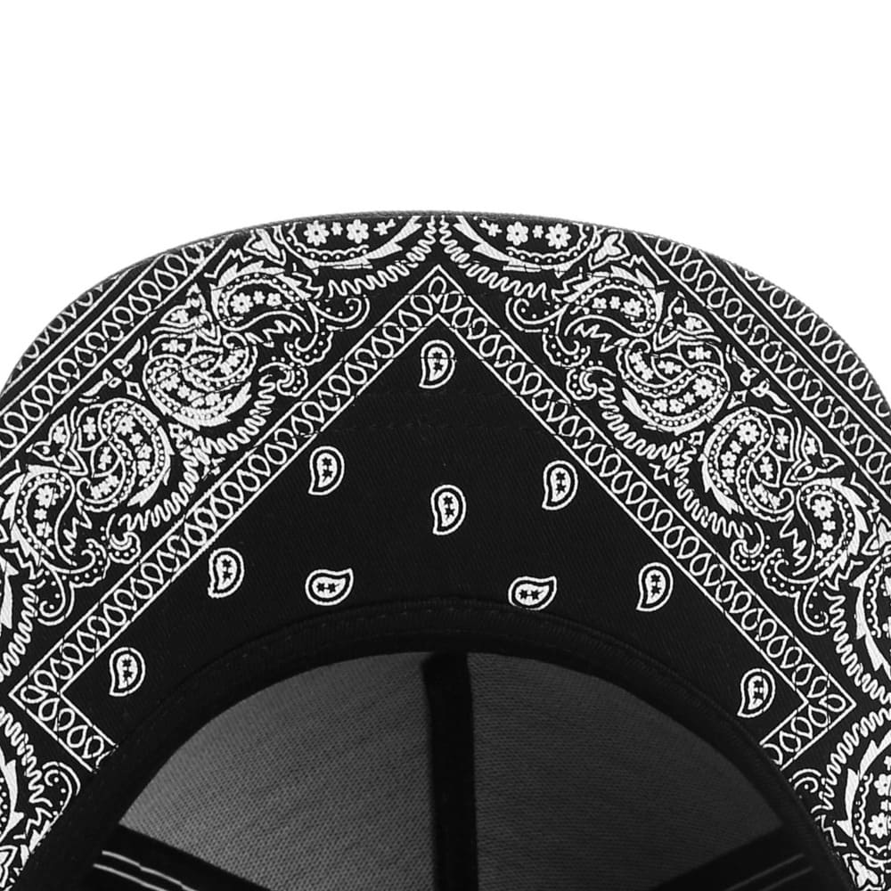 Dynasty Men's Cotton Snapback Baseball Cap in Black – view 6