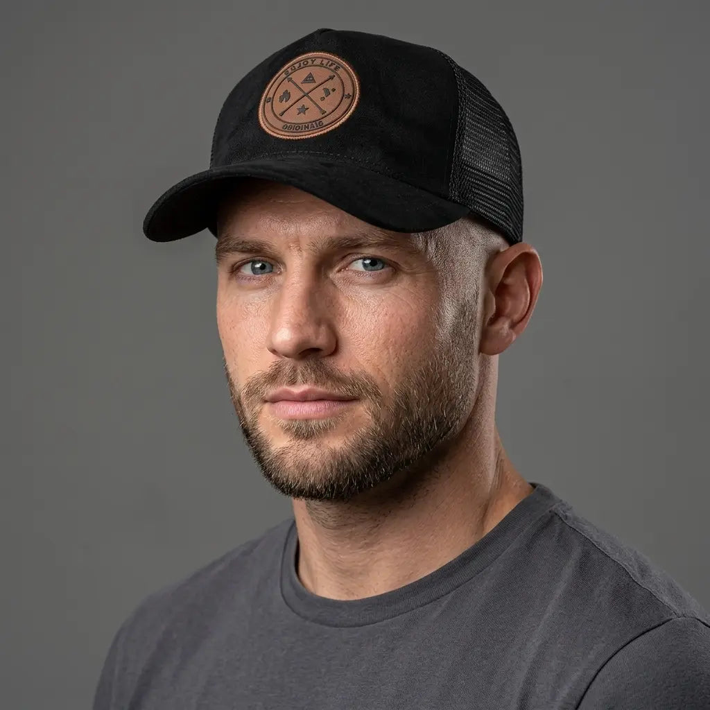Enjoy Life Men's Patch Trucker Baseball Cap – view 13
