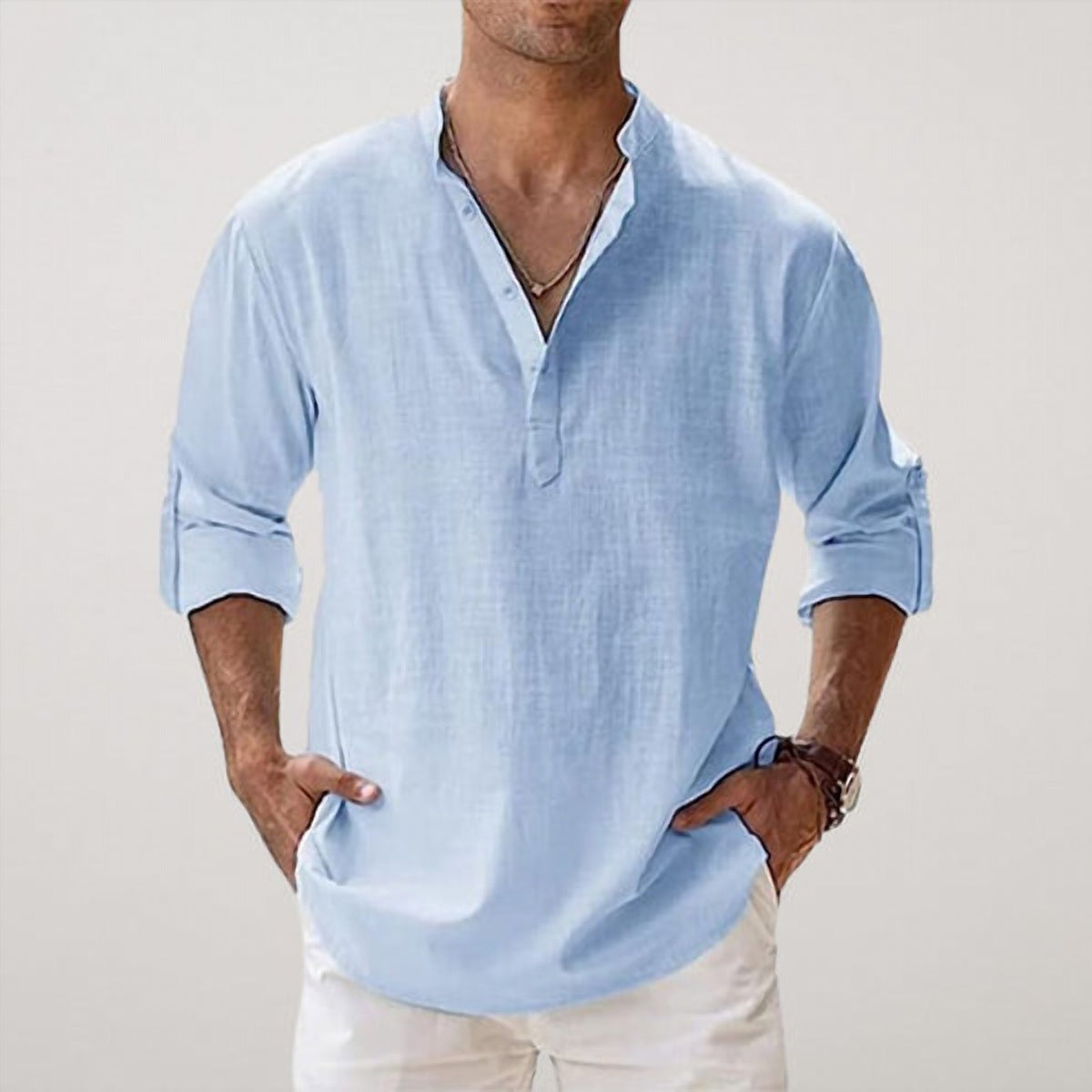 Capri Men's Linen Summer Shirt – view 1