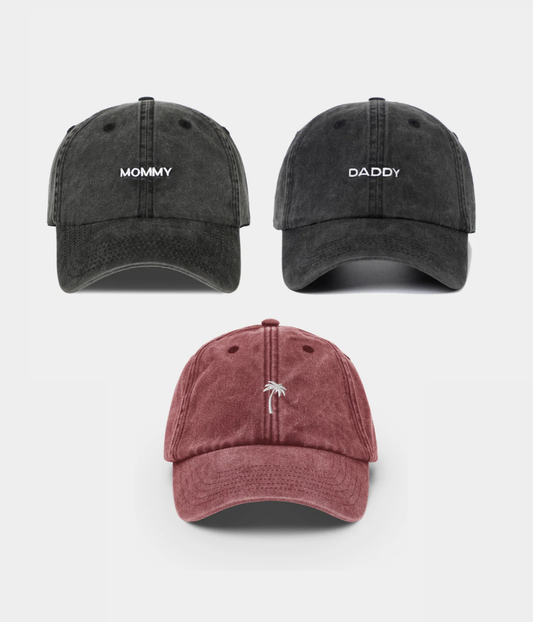 Men's Washed Cotton Baseball Cap Family Set – view 1