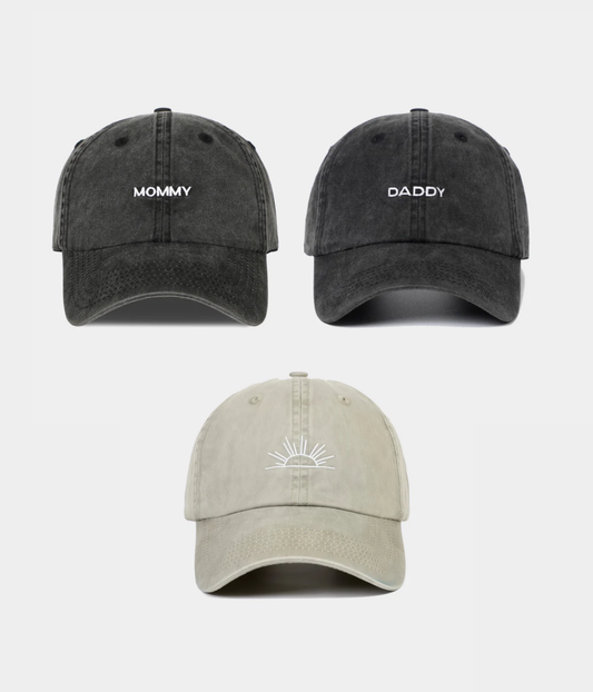 Men's Washed Cotton Baseball Cap Family Set – view 2