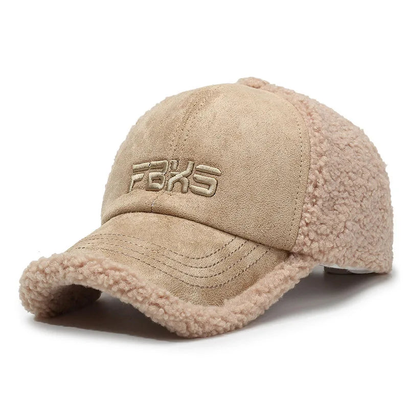 Men's Winter Fur-Effect Cotton Baseball Cap – view 1