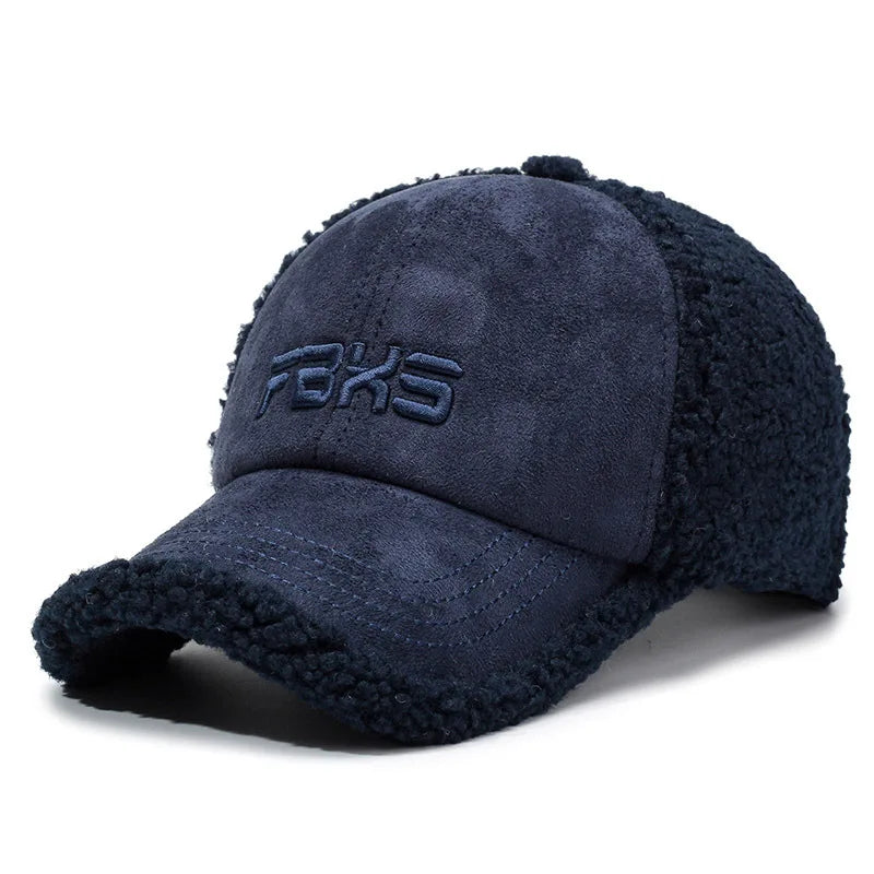Men's Winter Fur-Effect Cotton Baseball Cap – view 7