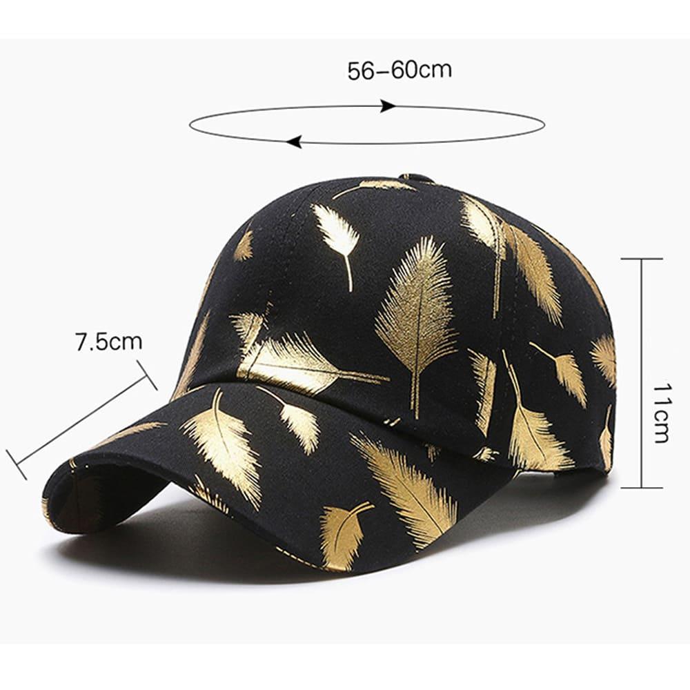 Falcon Men's Gold Feather Cotton Baseball Cap – view 7