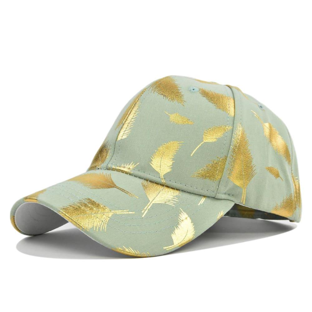 Falcon Men's Gold Feather Cotton Baseball Cap – view 3
