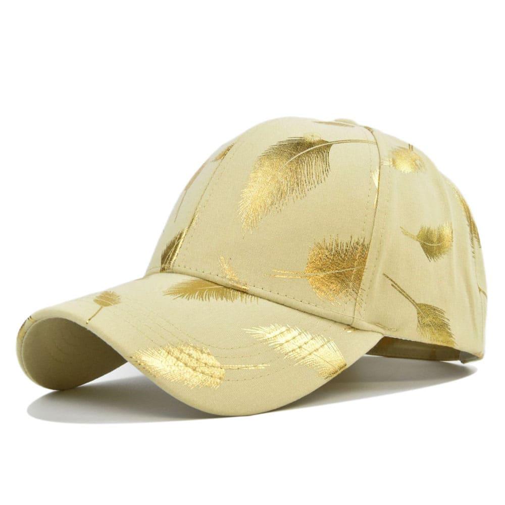Falcon Men's Gold Feather Cotton Baseball Cap – view 6