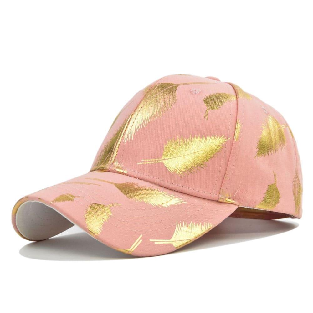 Falcon Men's Gold Feather Cotton Baseball Cap – view 5