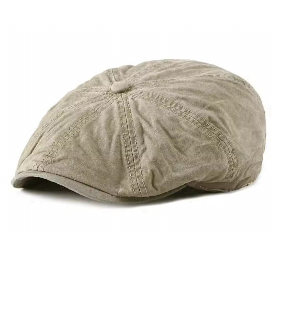 Men's Washed Denim Newsboy Flat Cap – view 1