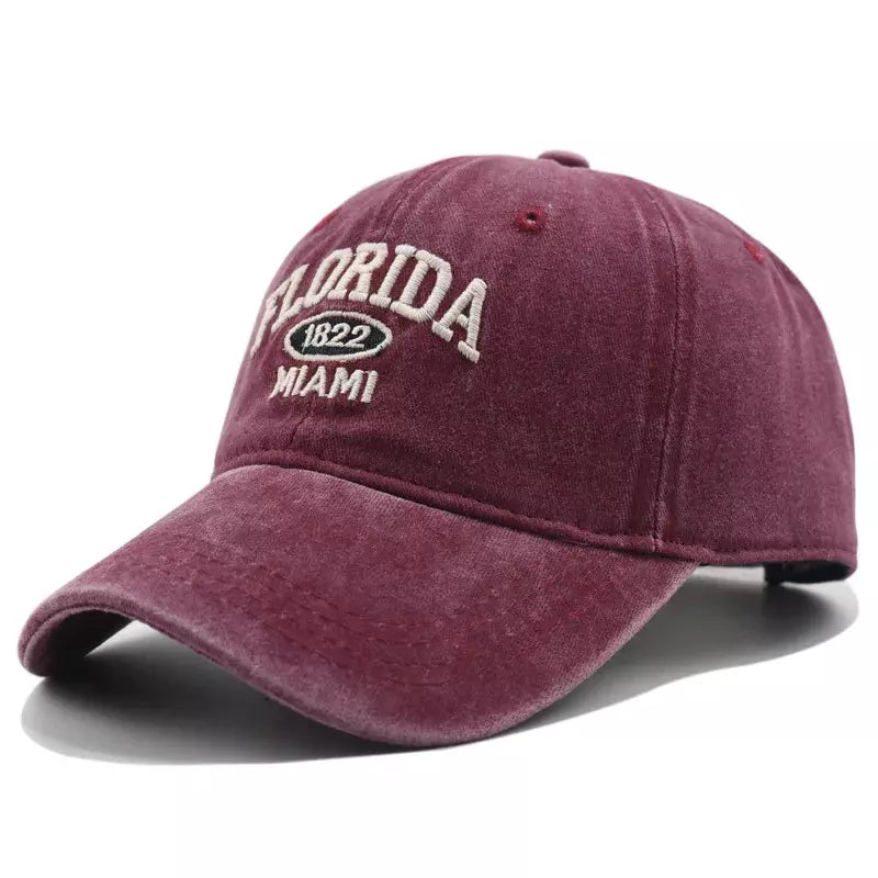 Florida Miami Men's Vintage-Style Cotton Baseball Cap – view 9