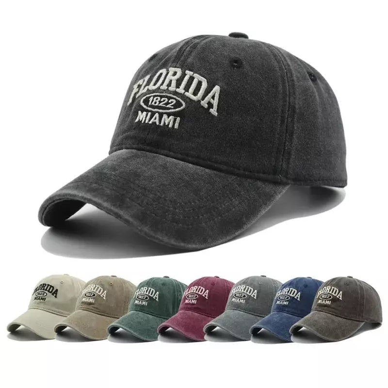 Florida Miami Men's Vintage-Style Cotton Baseball Cap – view 2