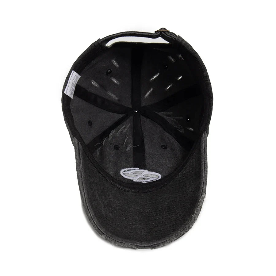 Men's Distressed Washed Cotton Baseball Cap – view 9