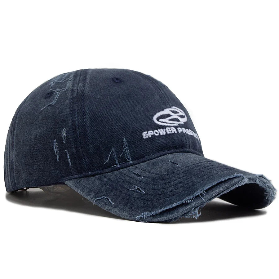 Men's Distressed Washed Cotton Baseball Cap – view 11