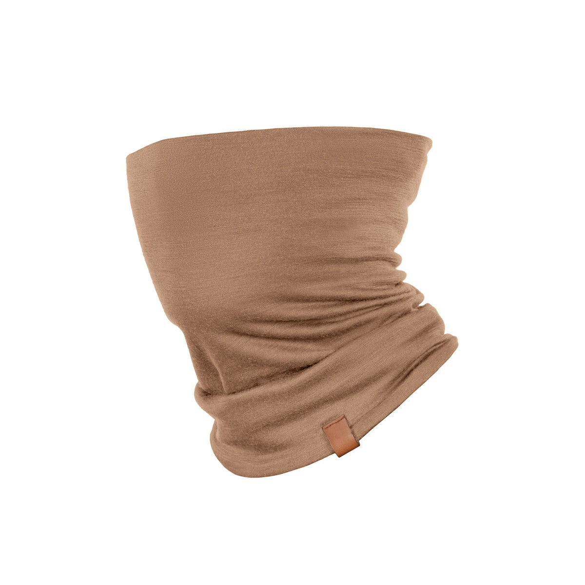 Men's Merino Wool Tube Neck Gaiter – Soft Breathable Knit, All-Season Face and Neck Cover | Beige