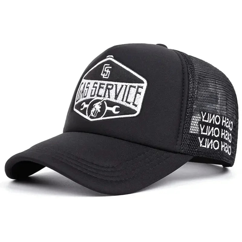 Gas Service Men's Cotton Trucker Baseball Cap – view 4