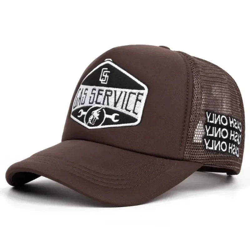 Gas Service Men's Cotton Trucker Baseball Cap – view 1
