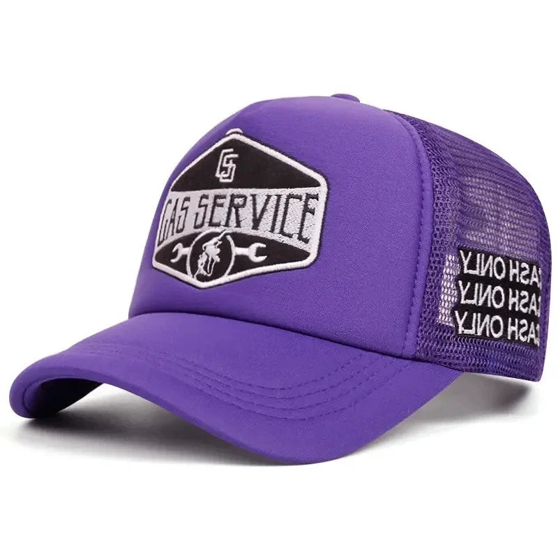 Gas Service Men's Cotton Trucker Baseball Cap – view 6