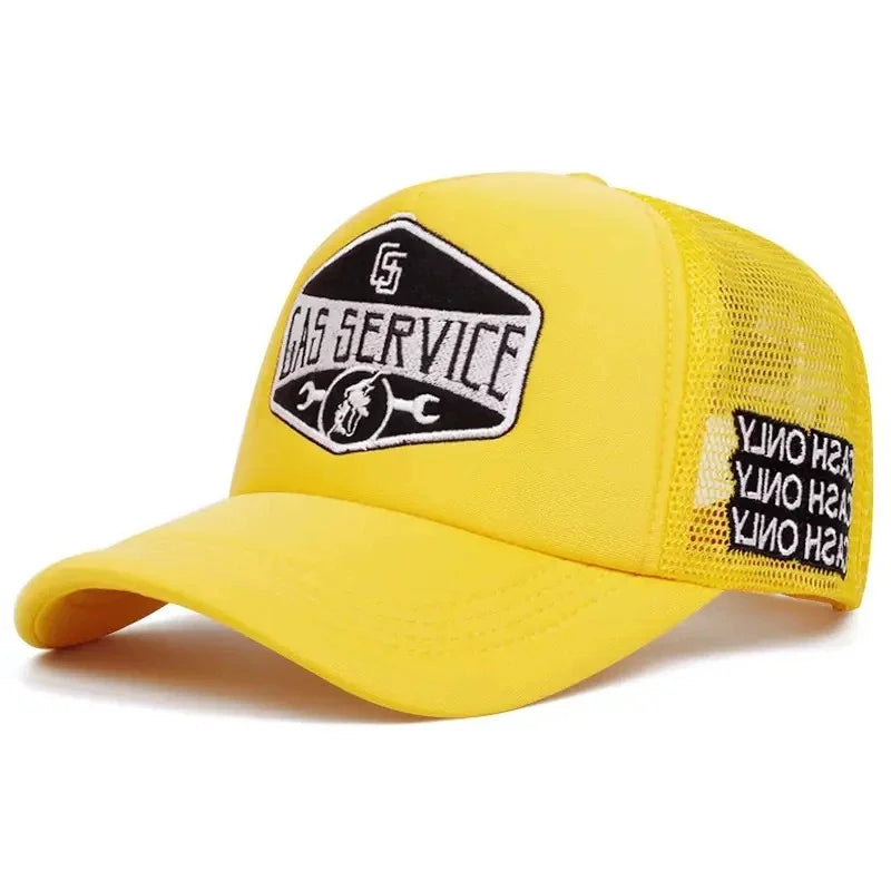 Gas Service Men's Cotton Trucker Baseball Cap – view 3
