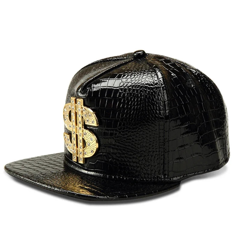 Golden Dollar Men's Snakeskin-Effect Snapback Baseball Cap – view 5