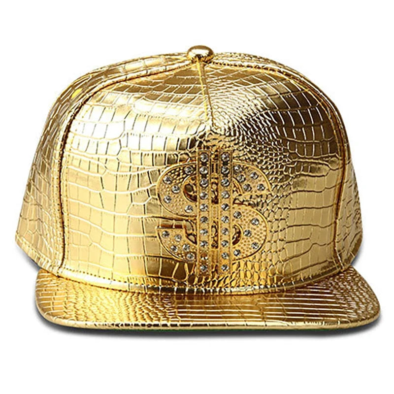 Golden Dollar Men's Snakeskin-Effect Snapback Baseball Cap – view 10