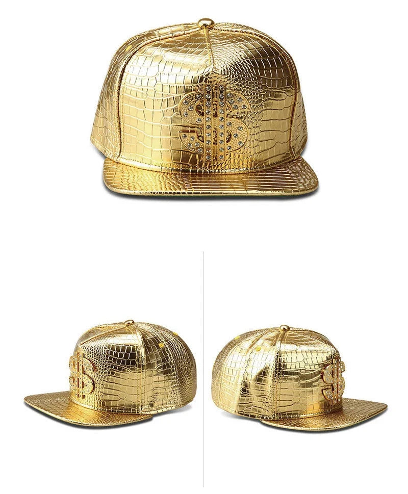 Golden Dollar Men's Snakeskin-Effect Snapback Baseball Cap – view 11