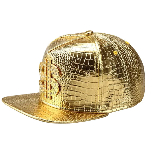 Golden Dollar Men's Snakeskin-Effect Snapback Baseball Cap – view 1