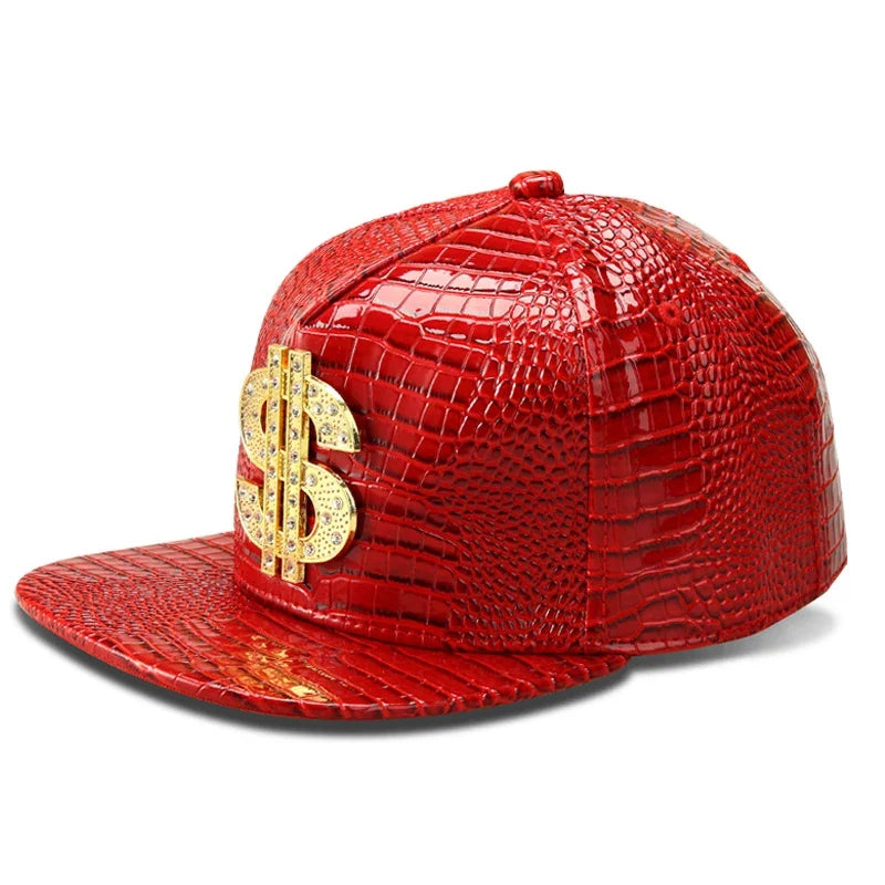 Golden Dollar Men's Snakeskin-Effect Snapback Baseball Cap – view 9