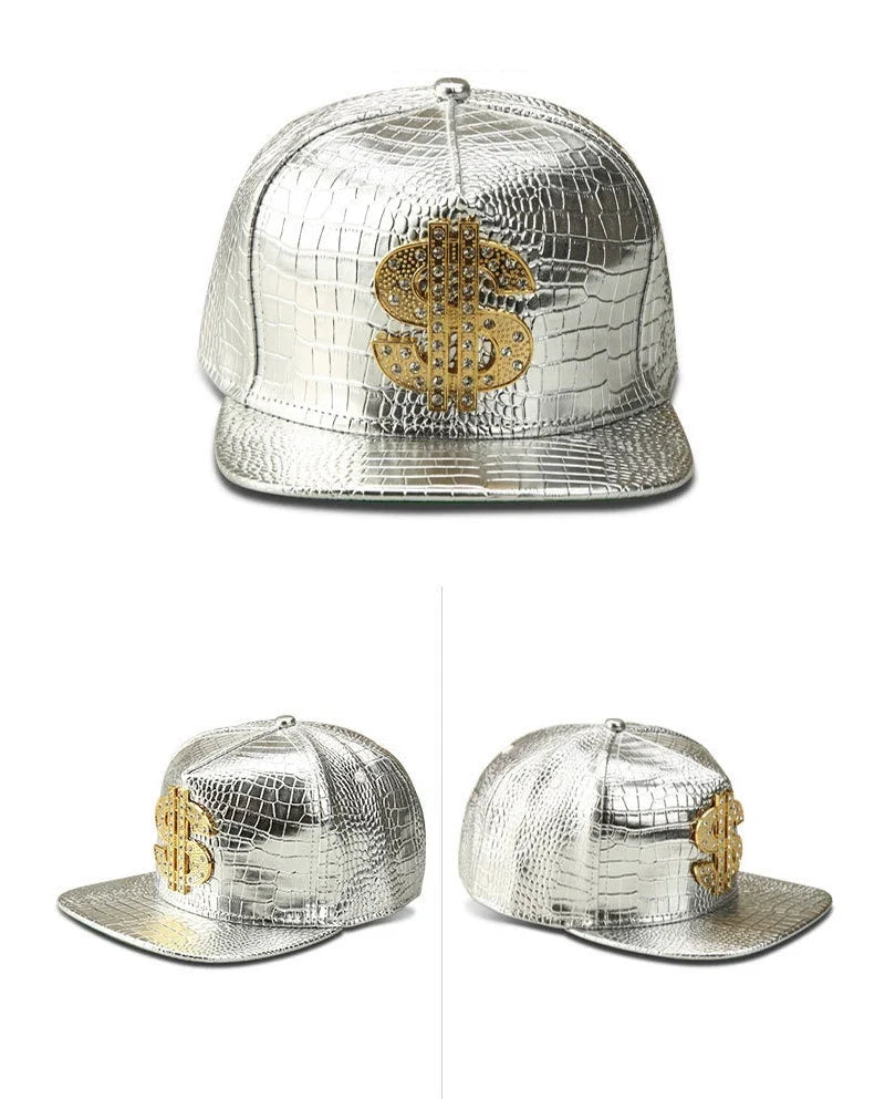 Golden Dollar Men's Snakeskin-Effect Snapback Baseball Cap – view 12