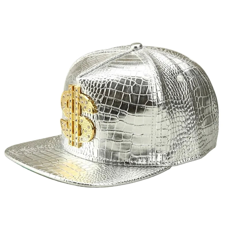Golden Dollar Men's Snakeskin-Effect Snapback Baseball Cap – view 3