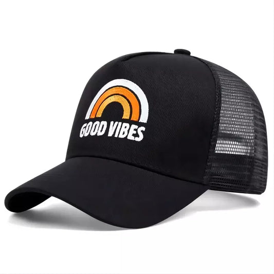 Good Vibes Men's Rainbow Trucker Baseball Cap – view 1