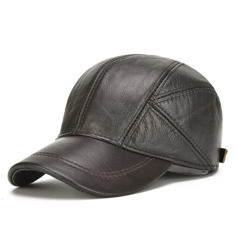 Greeley Men's Cowhide Leather Baseball Cap – view 3