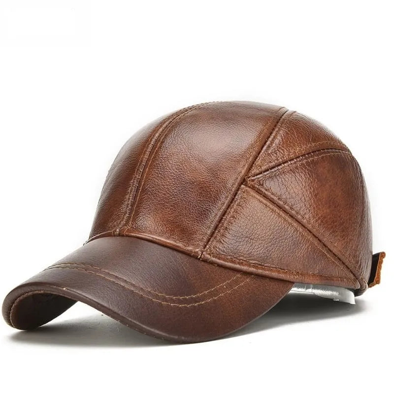 Greeley Men's Cowhide Leather Baseball Cap – view 1