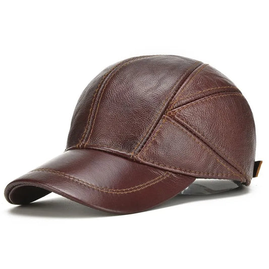 Greeley Men's Cowhide Leather Baseball Cap – view 2