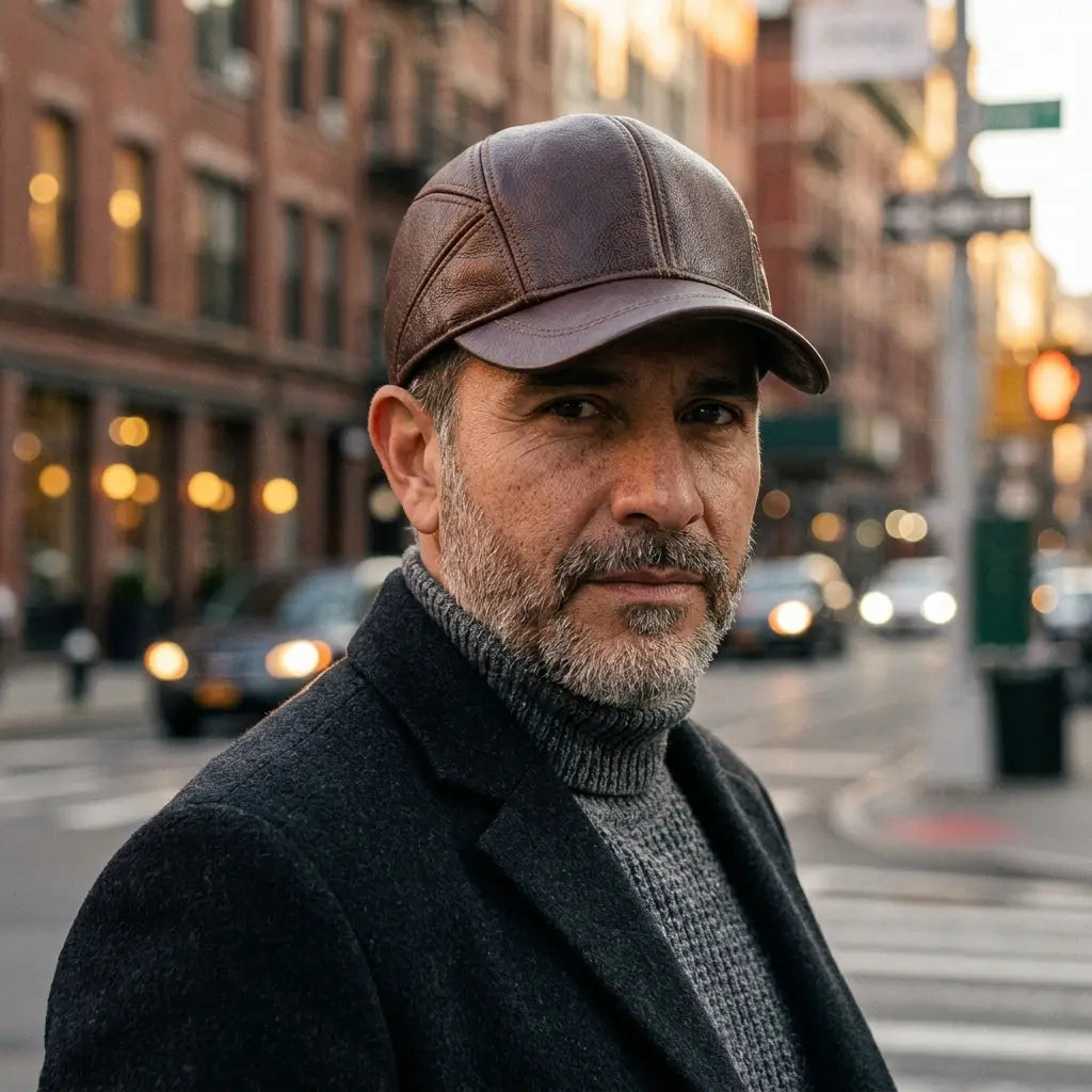 Greeley Men's Cowhide Leather Baseball Cap – view 8
