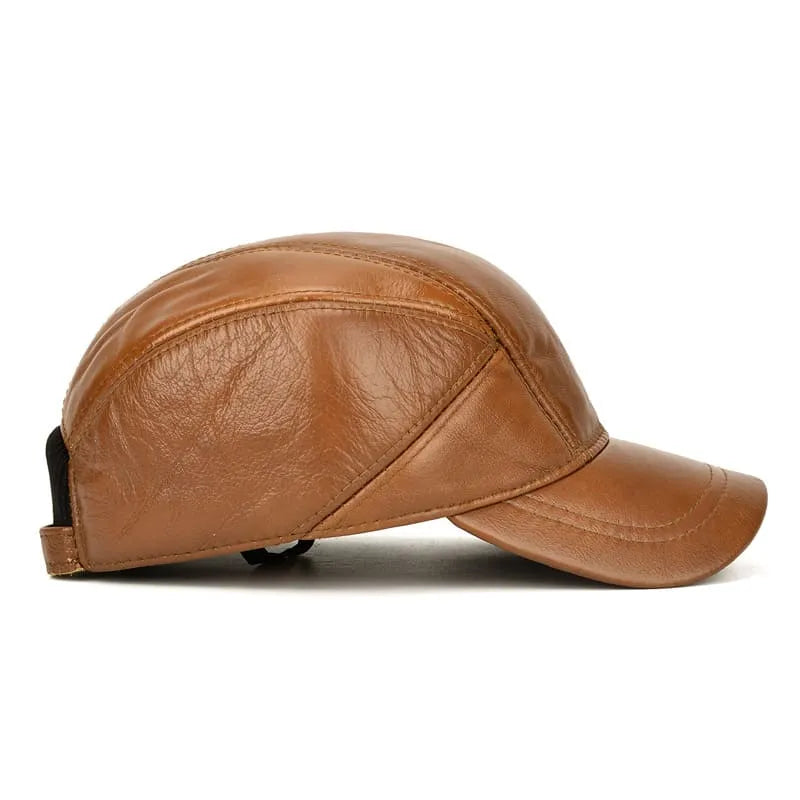 Greeley Men's Cowhide Leather Baseball Cap – view 4