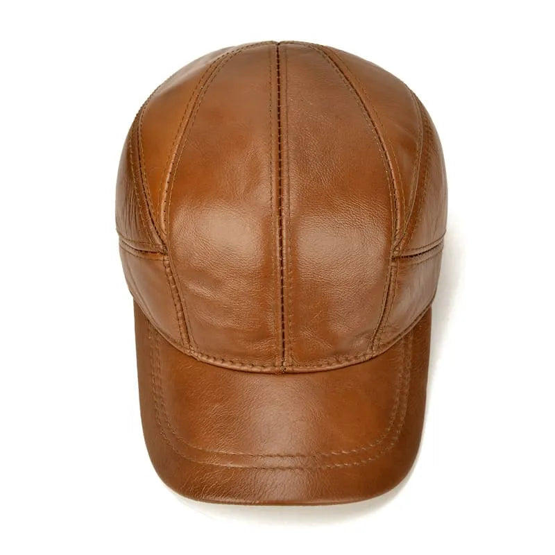 Greeley Men's Cowhide Leather Baseball Cap – view 5