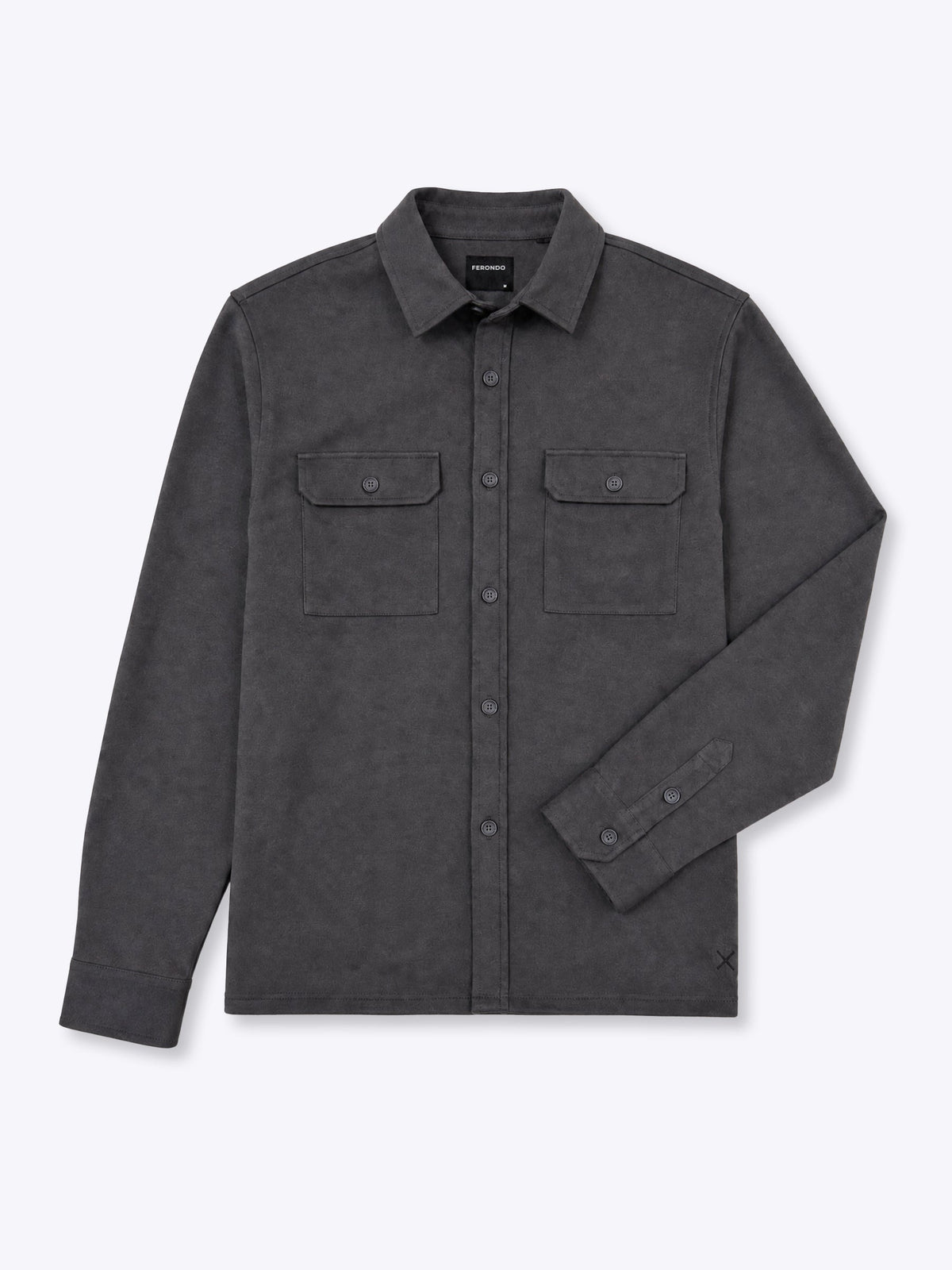 Men's Heavyweight Stretch Overshirt in Asphalt – view 5