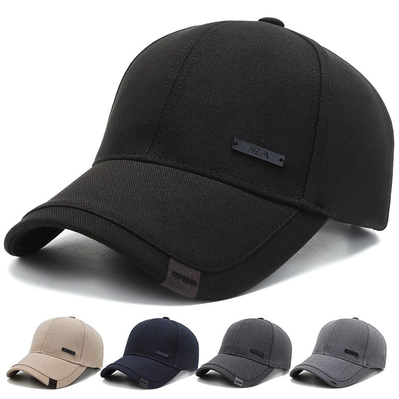 Men's Plain Cotton Baseball Cap – view 2