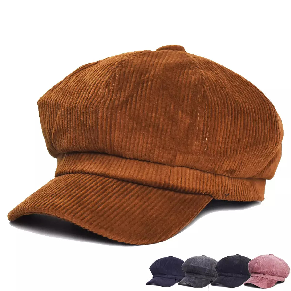Hadot Men's Corduroy Newsboy Cap – view 2