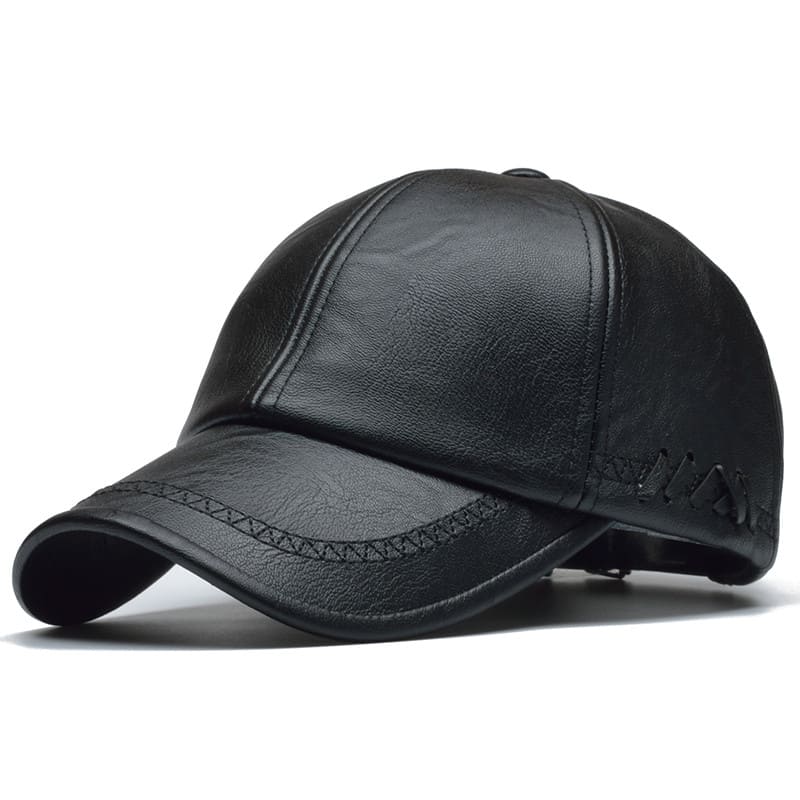 Hartley Men's Faux Leather Baseball Cap – view 1