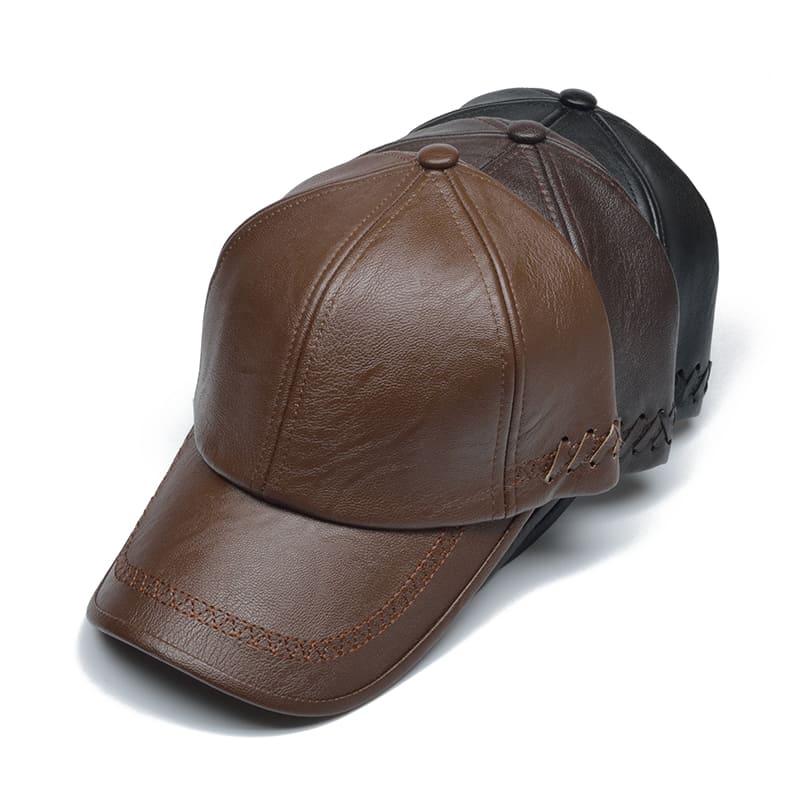 Hartley Men's Faux Leather Baseball Cap – view 8