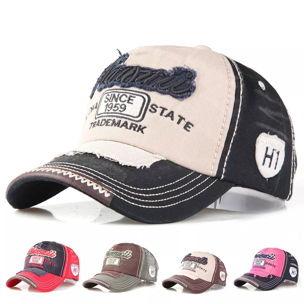 Hawaii 1959 Men's Washed Cotton Baseball Cap – view 2