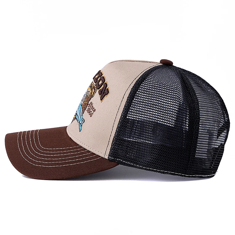 Hunting Bear Men's Patch Trucker Baseball Cap – view 8