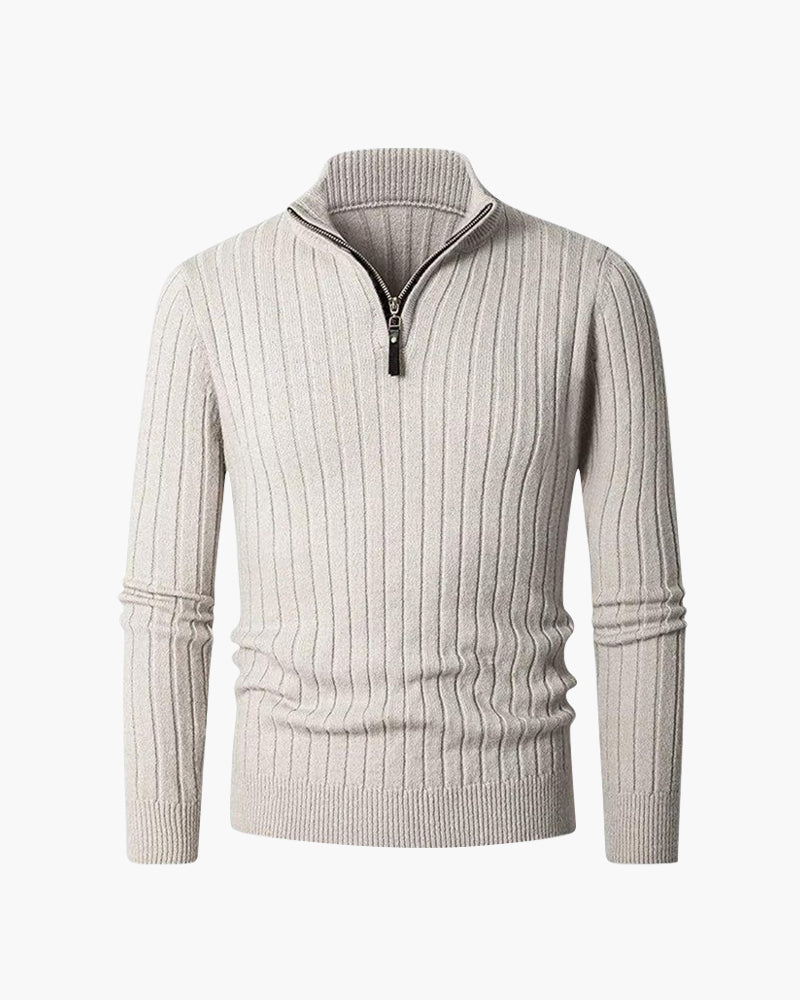 Zermatt Men's High Collar Half Zip Jumper – view 1