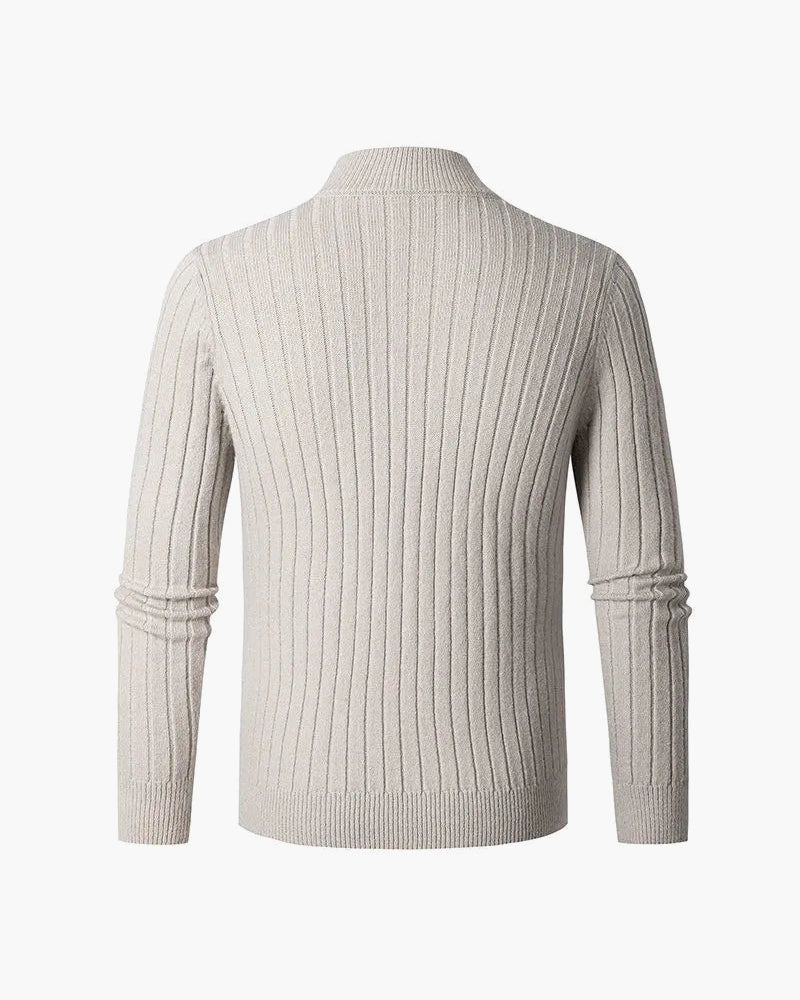 Zermatt Men's High Collar Half Zip Jumper – view 4