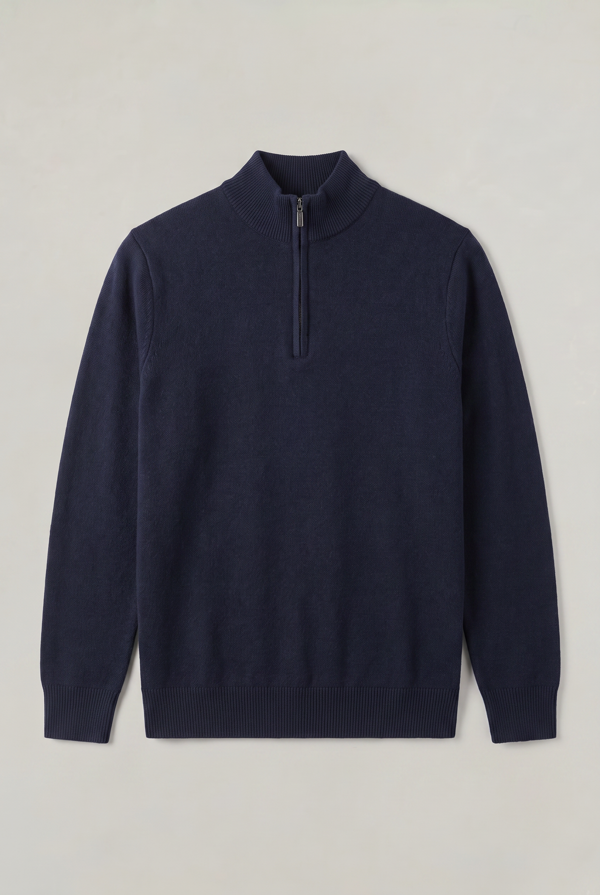 Men's Zip Up Funnel Neck Jumper – view 5