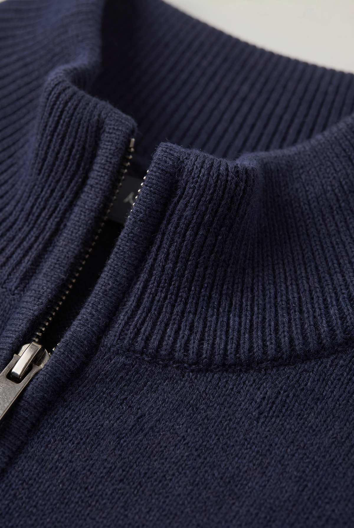Men's Zip Up Funnel Neck Jumper – view 6